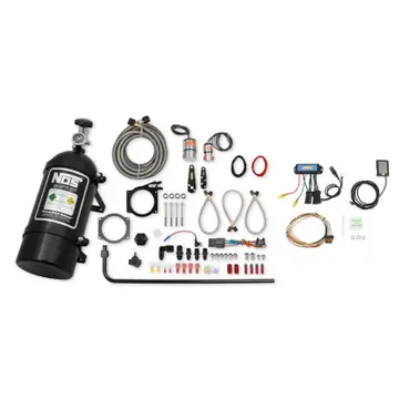 NOS PLATE WET NITROUS SYSTEM - GM 90mm or 92mm 4-Bolt Drive-By-Wire - BLACK