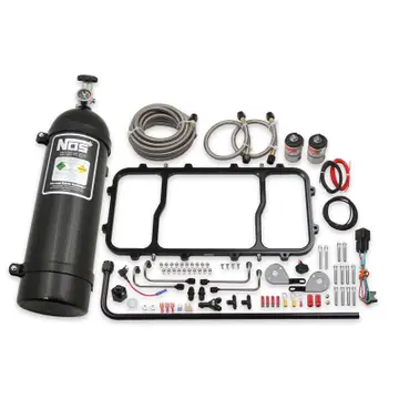 NOS DRY NITROUS PLATE SYSTEM FOR HOLLEY LS HI RAM INTAKE MANIFOLD - BLACK