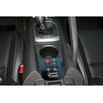 Nitrous Outlet Camaro Cup Holder Switch Panel, 2010-15 Camaro