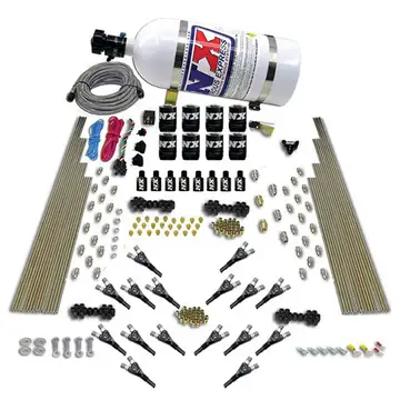 Nitrous Express SHARK DUAL STG /GAS 16 NZLS (200-1200HP) 8 SOLENOIDS