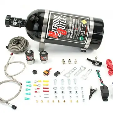 Nitrous Outlet Single Nozzle Nitrous System, 2014+ Truck & Corvette, No Bottle