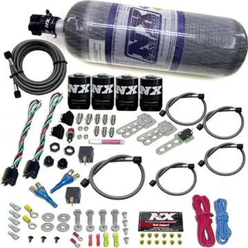 Nitrous Express GM EFI Dual Nozzle System, 12lb Composite Bottle
