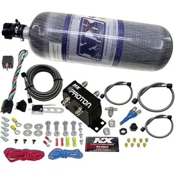 Nitrous Express Proton Plus Single Nozzle Nitrous System, 12lb Composite Bottle