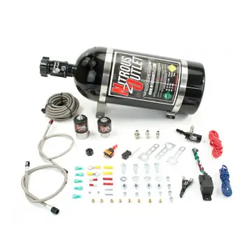 Nitrous Outlet Single Nozzle Nitrous System, 2014+ Truck & Corvette, 10lb Bottle