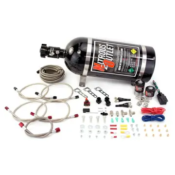 Nitrous Outlet Universal EFI Dual Nozzle Nitrous System, 10lb Bottle