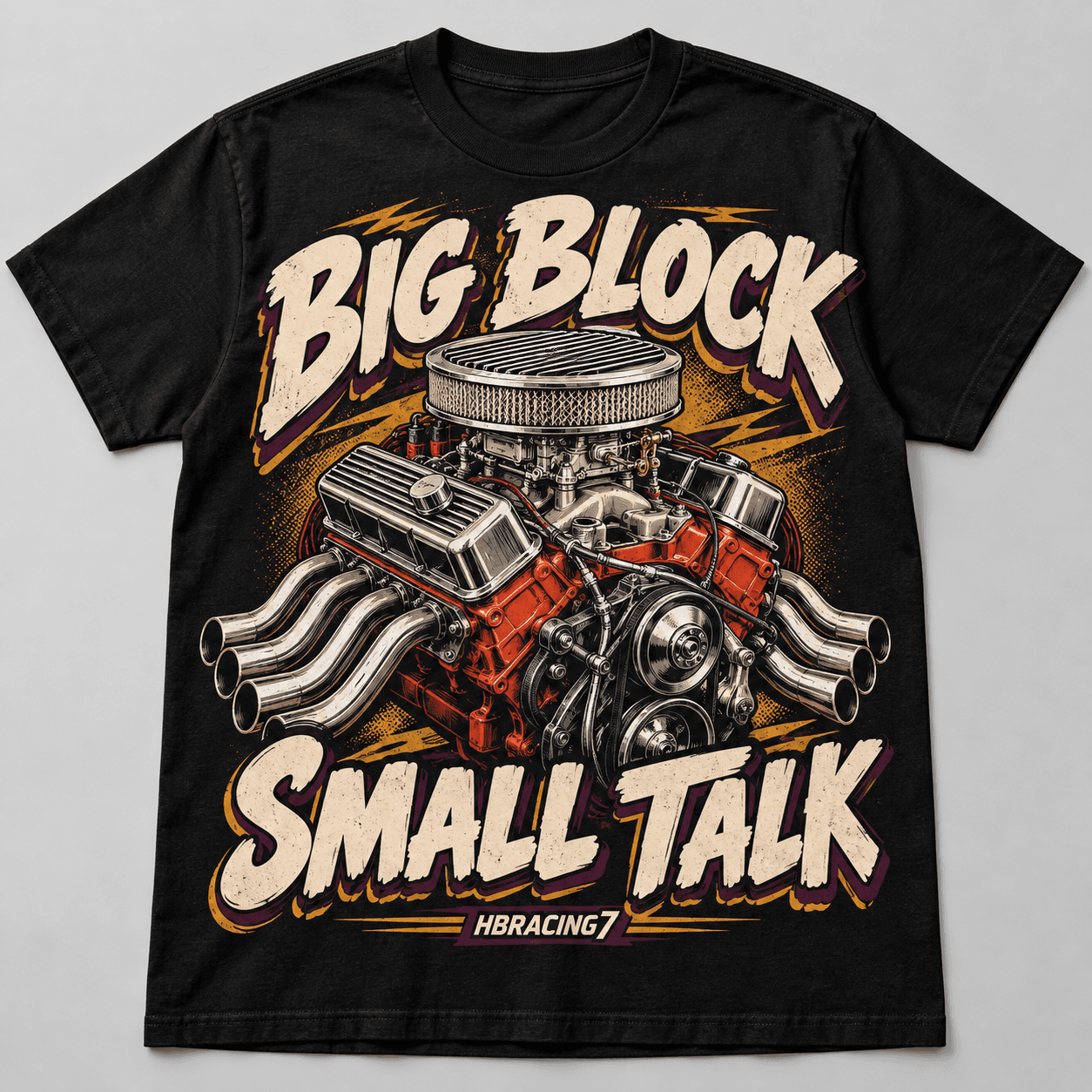 Big Block Small Talk Tee (front)